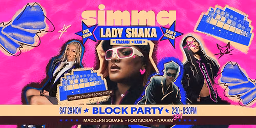 simma block party with Lady Shaka