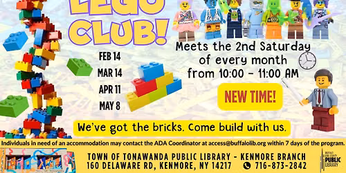 Lego Club at the Kenmore Library