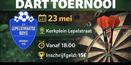 Dartavond op het kerkplein 