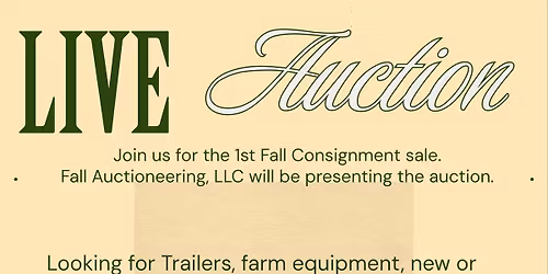 Fall Consignment Auction