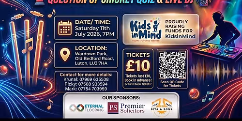 Charity Quiz Night and Live D.J 