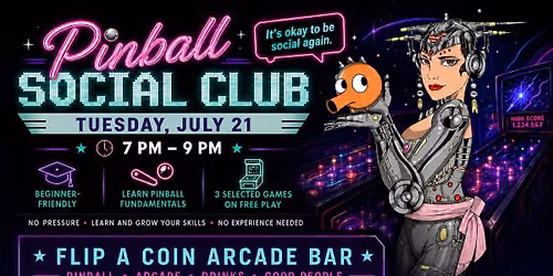 Pinball Social Club at Flip A Coin Arcade Bar