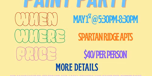 HS Senior Paint Party