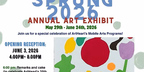Sprung Community Art Exhibition: ArtHeart Turns 35!