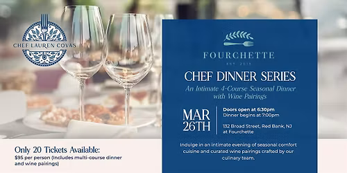 Chef Lauren Covas and Fourchette Present a Chef's Dinner Series