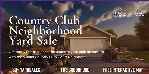 Country Club Neighborhood Yard Sale- June 13, 2026