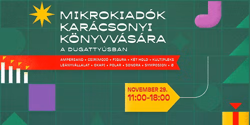 Mikrokiad\u00f3k kar\u00e1csonyi k\u00f6nyvv\u00e1s\u00e1ra - november 29.