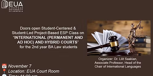 \u2696 International (Permanent and ad hoc) and Hybrid Courts