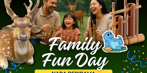 Main angklung bersama Rusa di Depok