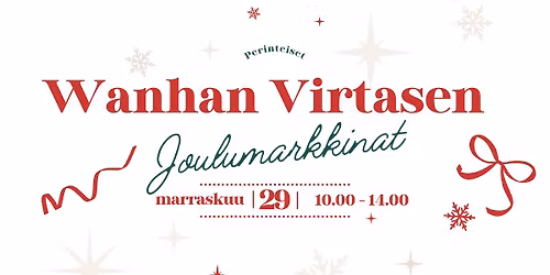 Wanhan Virtasen joulumarkkinat