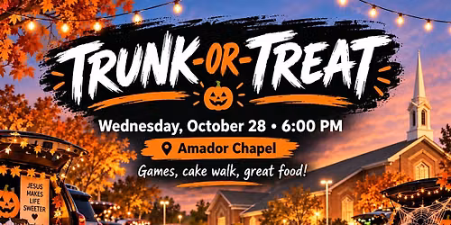 Trunk-or-Treat! All are welcome!