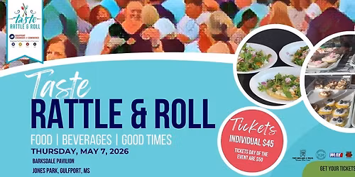 Gulfport Chamber's 13th Annual Taste, Rattle and Roll