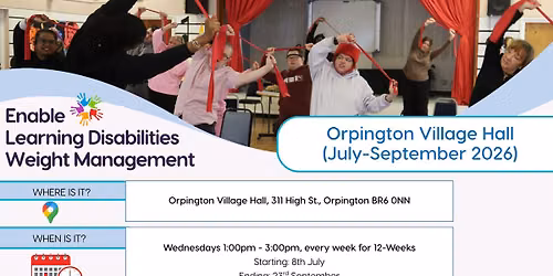 Learning Disability Weight Management Programme - Orpington Village Hall