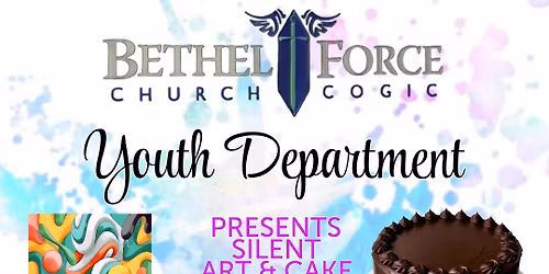 Youth's silent art and cake auction