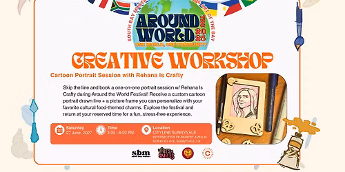 FREE: Cartoon Portrait Session with Rehana Is Crafty