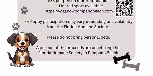 Pups N Yoga fundraiser