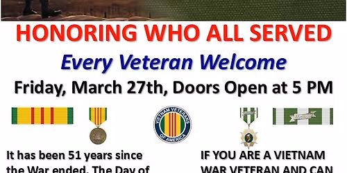 National Vietnam Veterans Day Welcome Home Event
