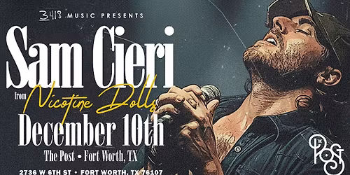 Sam Cieri from Nicotine Dolls at The Post