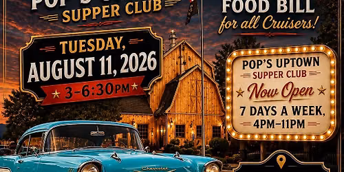 Cruise Night at Pop\u2019s Uptown Supper Club 