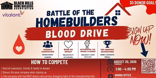 Battle of the HomeBuilders Blood Drive!