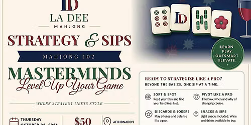 Mahjong 102 - Strategy and Sips