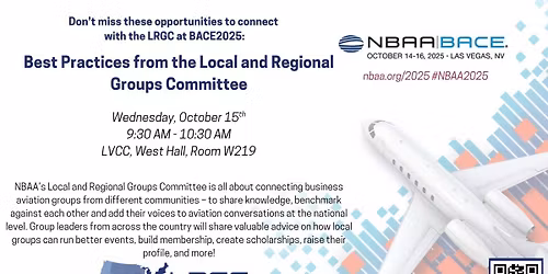 NBAA LRGC at BACE 2025 - Best Practices Panel