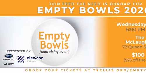9th Annual Empty Bowls Fundraiser by Feed the Need in Durham