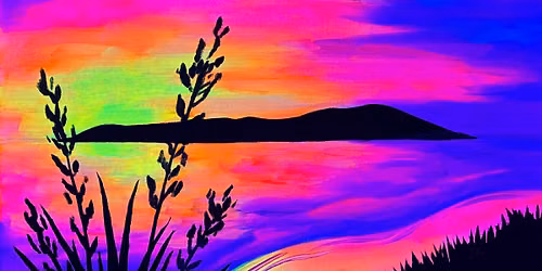 Glow in the Dark Paint Party in Hamilton - Glow Sunset at the Beach