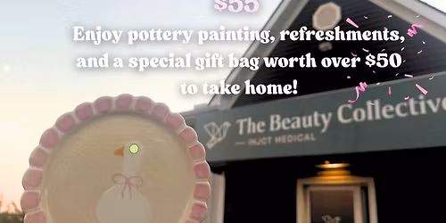 Ladies\u2019 Night Pottery & Pampering at The Beauty Collective