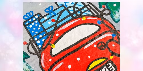School Holiday Art Class - Christmas VW Painting Class - Various Dates & Times