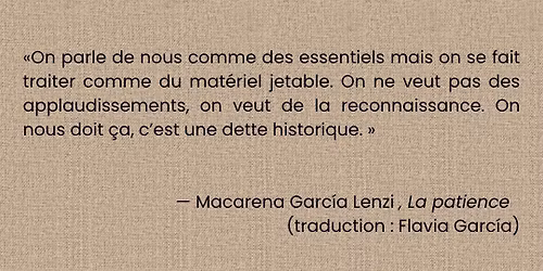 Lecture performative - La Patience de Macarena Garcia L.