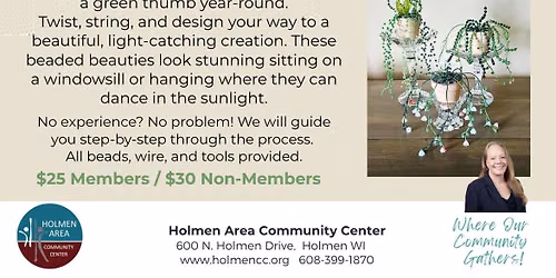 Beaded "Forever" Plants Workshop