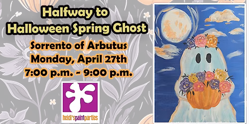 Half-way to Halloween Spring Ghost