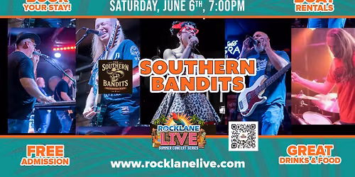 The Southern Bandits at Rock Lane LIVE on Saturday, June 6th!