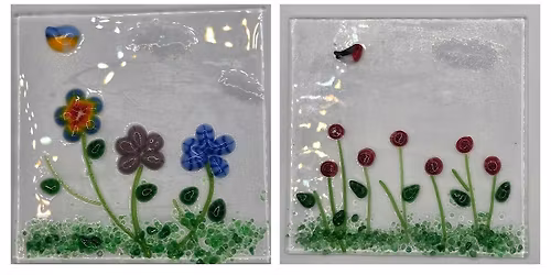 Fused glass suncatcher class at The Vineyard at Hershey