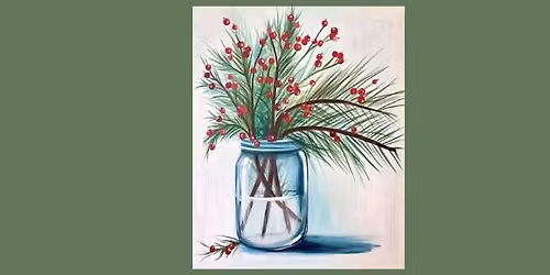 Paint and Sip Holidays in a Glass