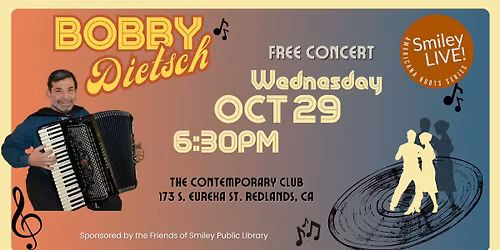 Smiley LIVE! Presents: Bobby Dietsch