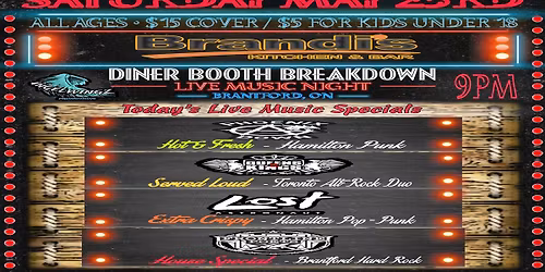 Diner Booth Breakdown - Live Music Night at Brandi\u2019s Kitchen & Bar