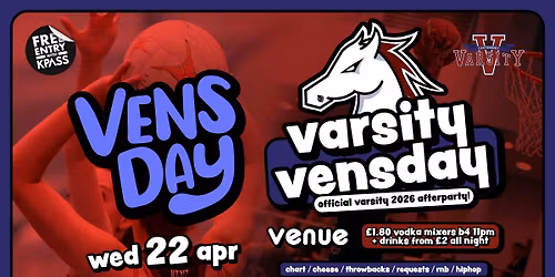 VARSITY VENSDAY - Official Varsity 2026 After Party