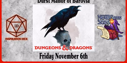 Durst Manor of Barovia Inspiration Dice D&D table NewGameapalooza