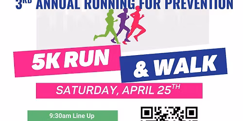 3rd Annual Running For Prevention 5k run\/walk