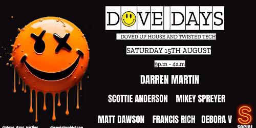 Dove Days - with Darren Martin & Guests