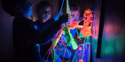Glow in the Dark Future Creature Puppet Workshop