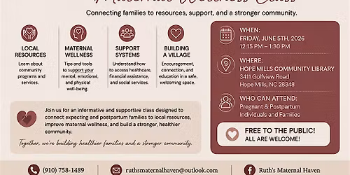 Community Resource & Maternal Wellness Meet