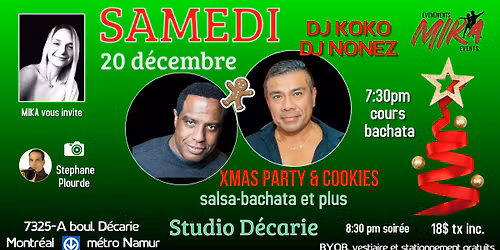 SAMEDI 20 dec. Studio D\u00e9carie, DJ KOKO et DJ NONEZ - XMAS & COOKIES
