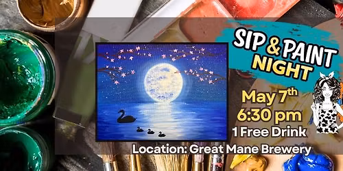Sip & Paint Night at Great Mane Brewery