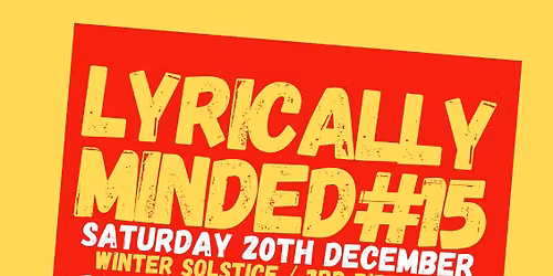 Lyrically Minded #15 Winter Solstice 2025