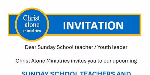 Sunday school teacher and youth leaders conference