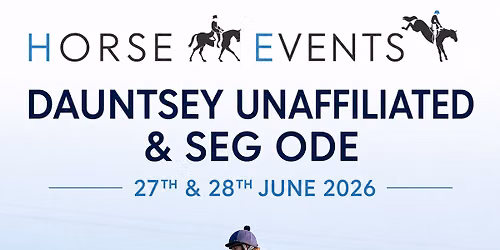 Dauntsey Horse-Events Unaffiliated & SEG ODE 27th & 28th June 2026