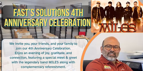 Fasts Solutions 4th Anniversary celebrating with MILES - Meet & Greet